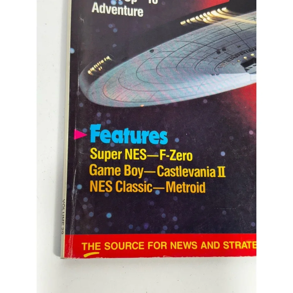 Nintendo Power ‎ Volume 29 Star Trek w Flintstones Poster